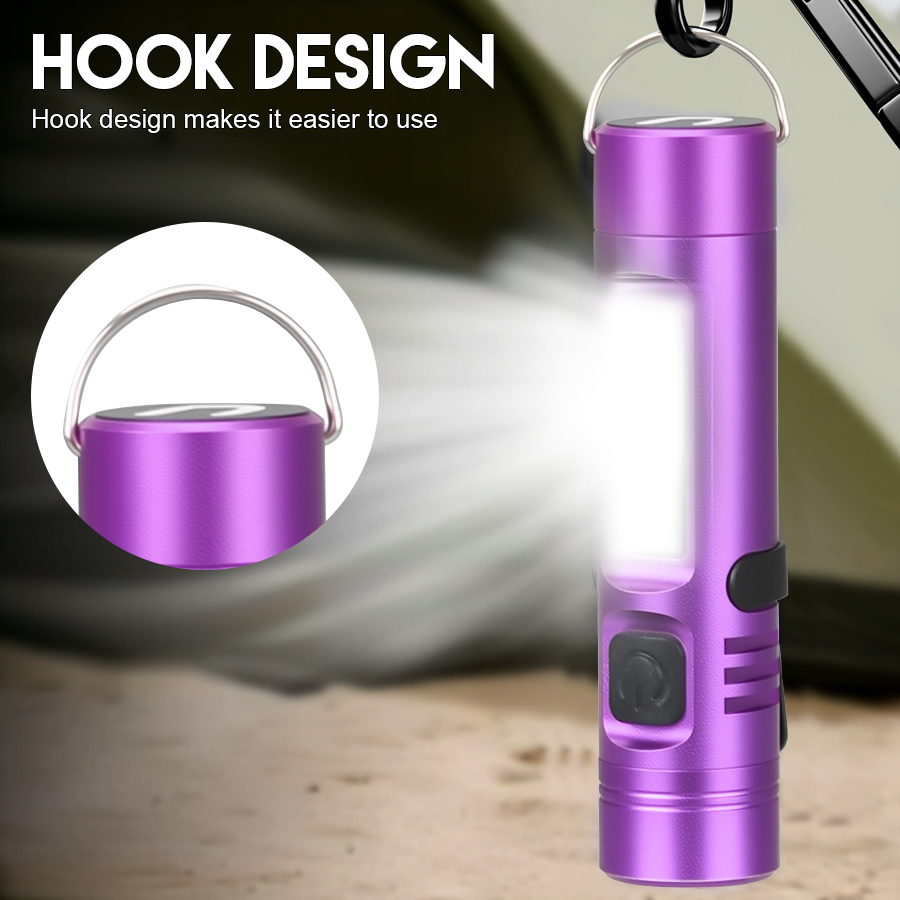 Mini Electronics Gadgets - Mini LED COB Keychain Flashlight USB