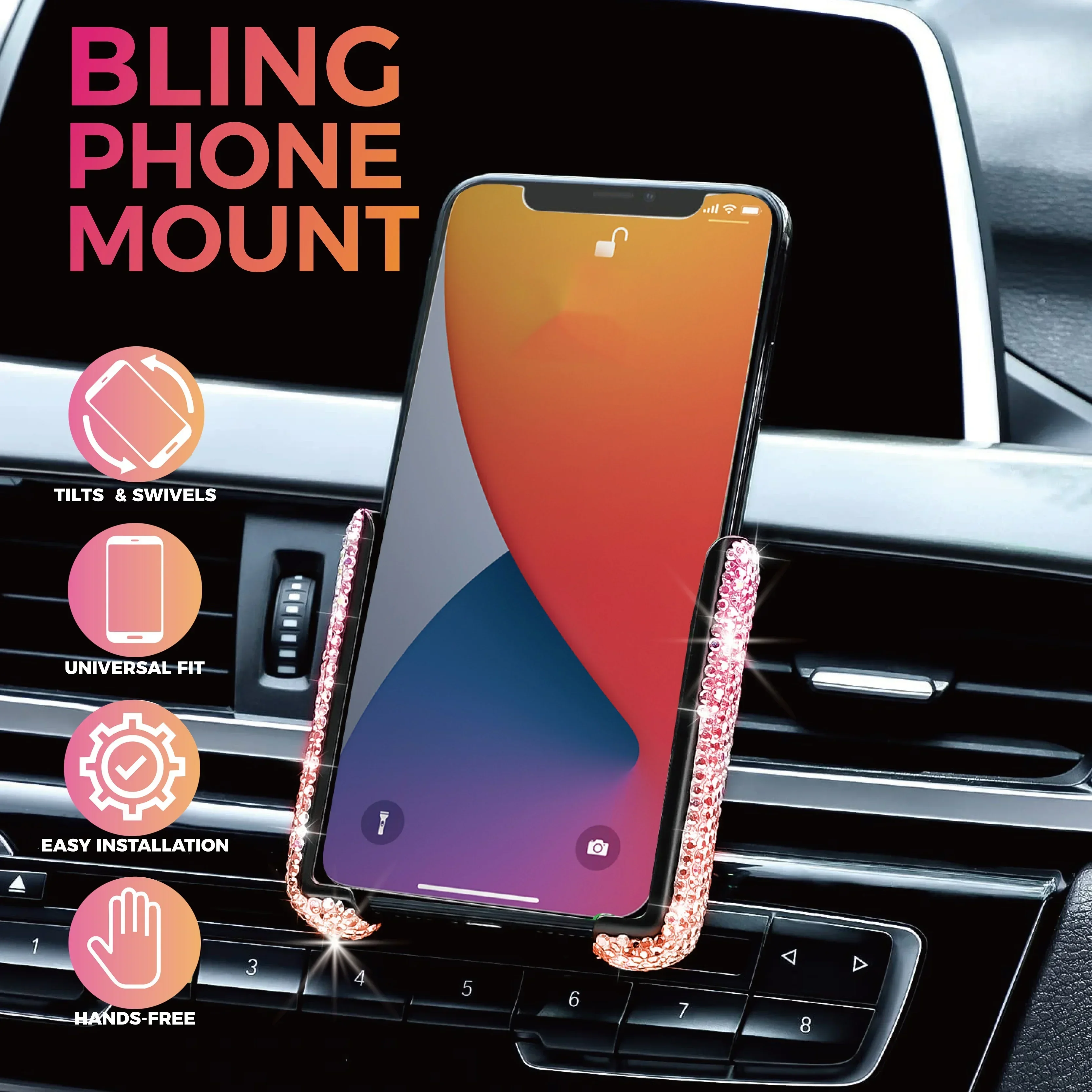 NEW Car Phone Holder Diamond C - đánh giá và giá Mobile Electronics Gadgets