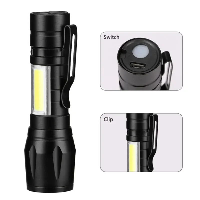 Mini LED Flashlight COB+XPE Po - đánh giá và giá Mini Electronics Gadgets