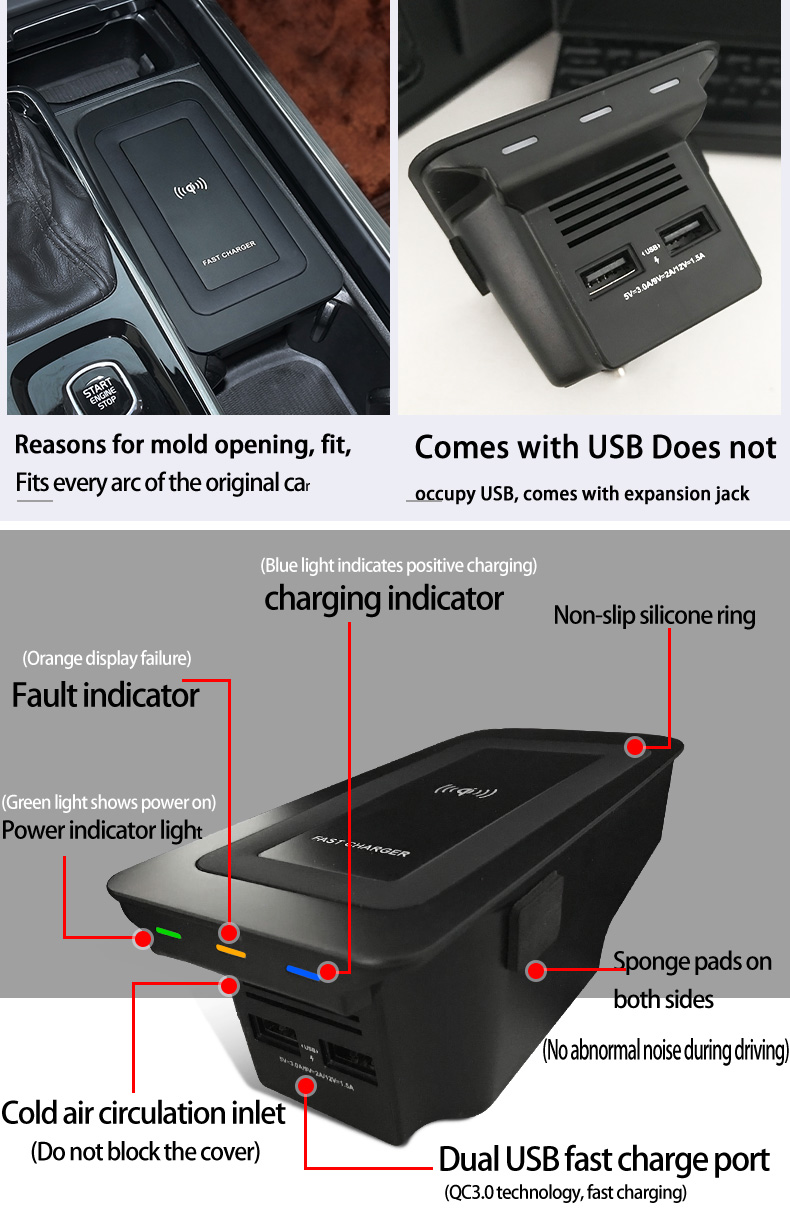 15w Wireless Charger for Volvo - đánh giá và giá Mobile Electronics Gadgets