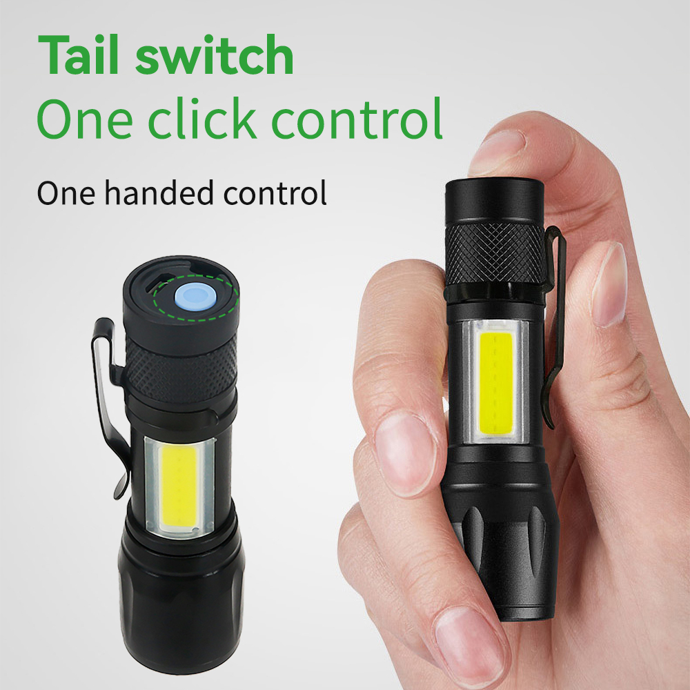 Mini LED Flashlight COB+XPE Po - đánh giá và giá Mini Electronics Gadgets